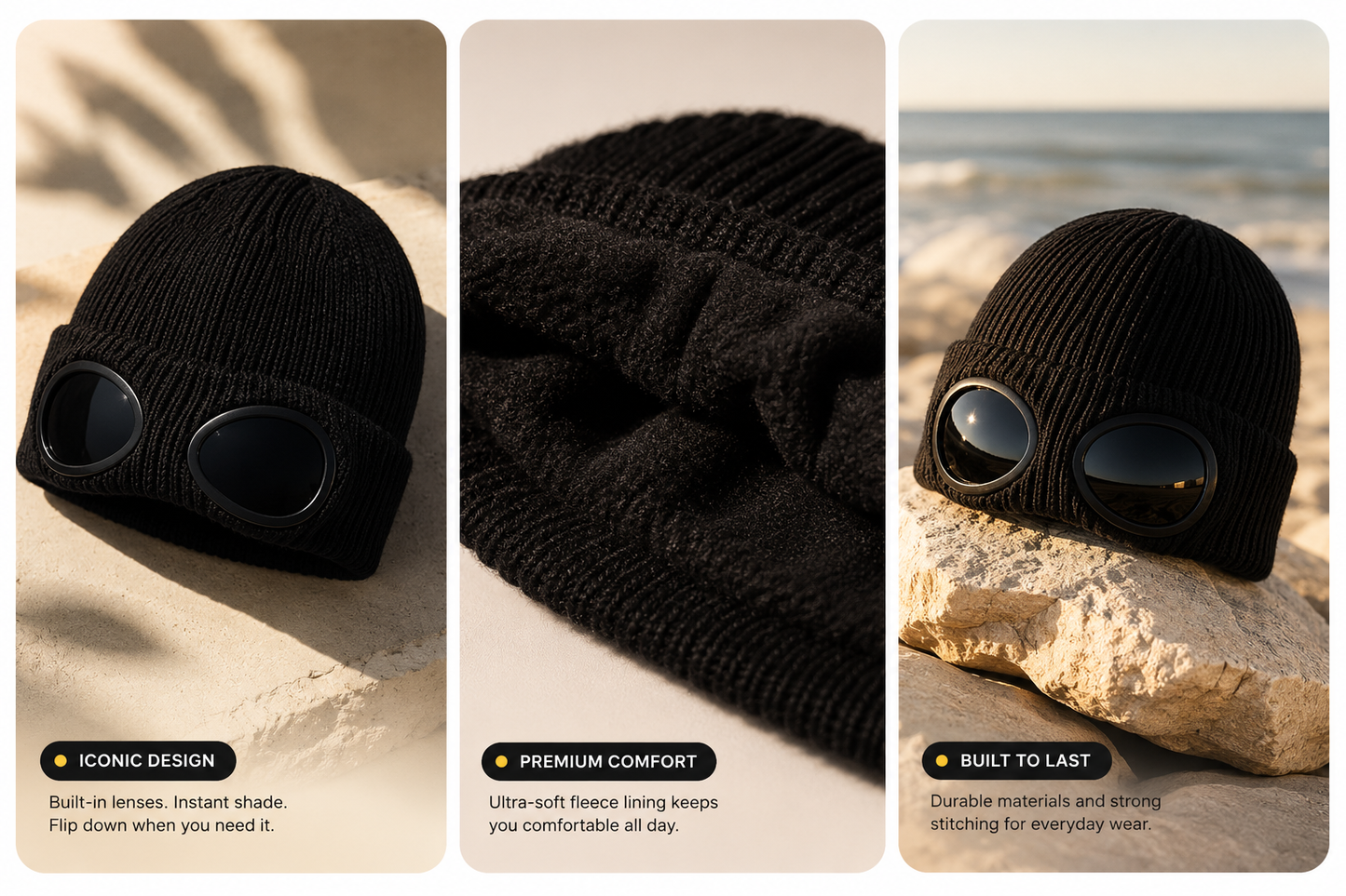 ShadeMode™ Built-In Sunglasses Beanie